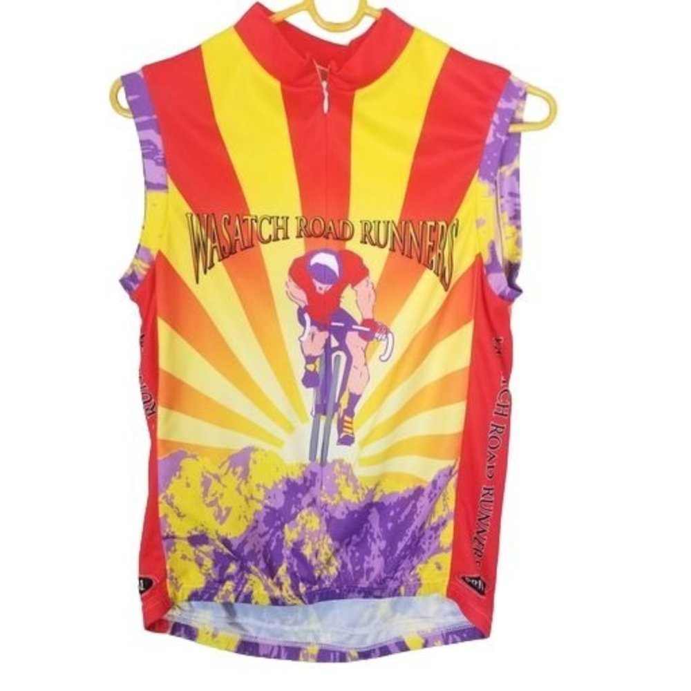 Primal Mens M Multicolor Front Zip Sleeveless Wasa